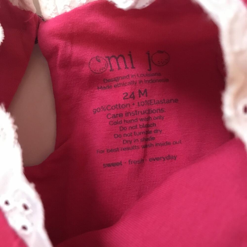 Omi Jo Well Dressed Wolf Library Pink Dress and Bloomers 24M - Picture 5 of 5